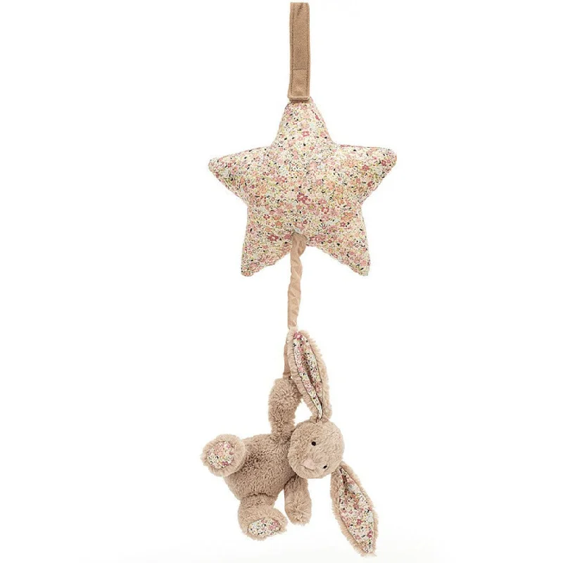 Blossom Bea Beige Bunny Musical Pull