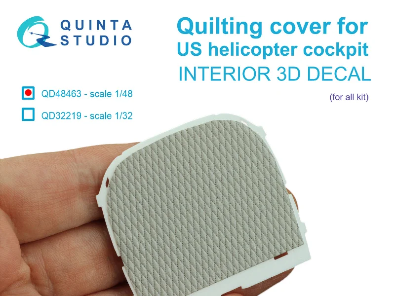 1/48 Quinta Studio Quilting cover for US helicopter cockpit (for any kit) 48463