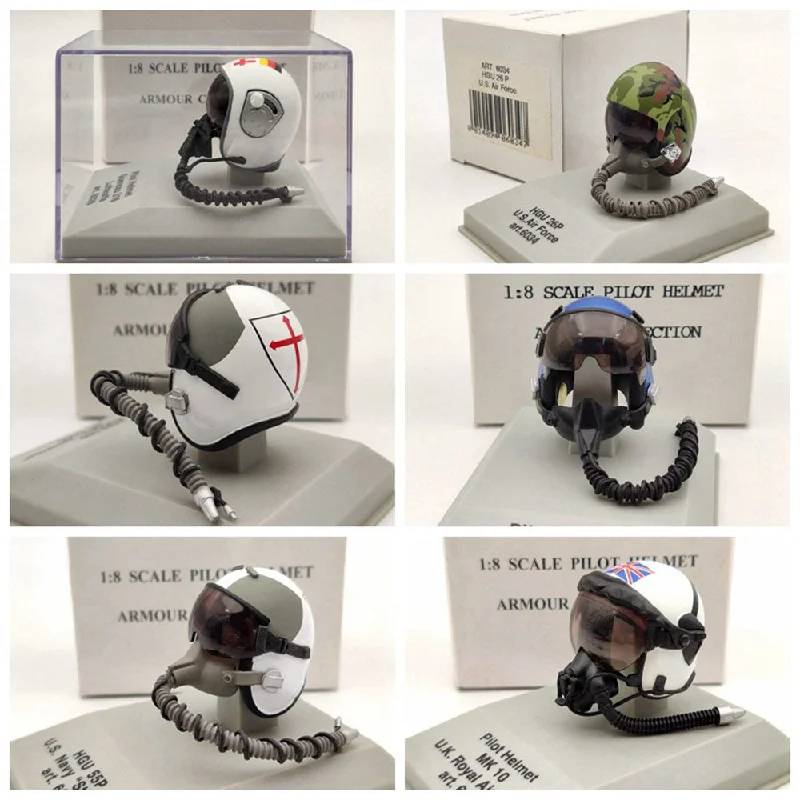 1/8 CDC Armour/Franklin Mint Pilot Helmet HGU 26P/33P/55P/MK 10/Gueneau 316/APH 6B Diecast Model Collection 1/8 CDC Armour/Franklin Mint Pilot Helmet HGU 26P/33P/55P/MK 10/Gueneau 316/APH 6B Diecast Model Collection