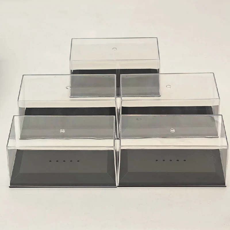 15.3cm 6'' Acrylic Boxes Display Case Stand Box Storing Transparent DustProof for 1:72,1:43 Scale Toys Car Models