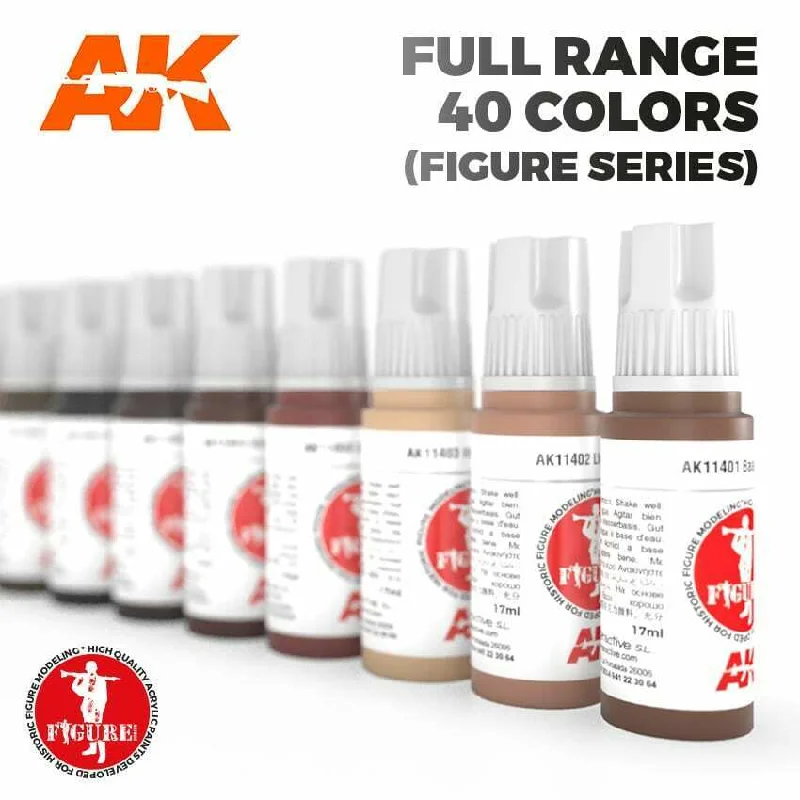 AK Interactive 3rd Gen Generation (3G) Acrylic Paints FIGURE SERIES – FULL RANGE