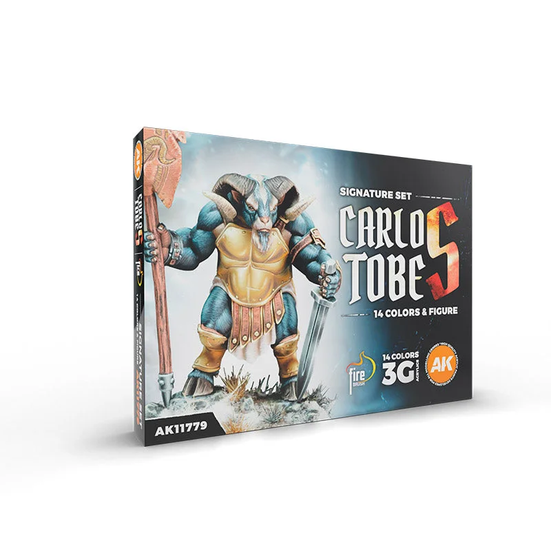 AK Interactive SIGNATURE SET. CARLOS TOBES - 14 COLORS + FIGURE