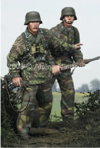 Alpine 1/35 scale resin figure 12 Ss €œHJ€� Grenadier Set (2 figs)
