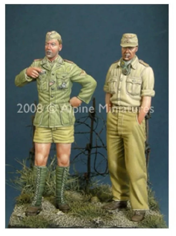Alpine 1/35 scale resin figure German DAK Panzer Crew Set (2 figs)