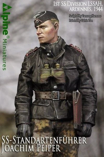 Alpine 1/35 scale resin figure Joachim Peiper in the Ardennes