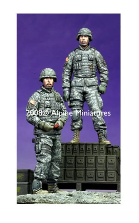 Alpine 1/35 scale resin figure Modern US AFV Crew Set (2 figs)