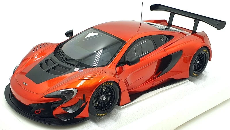 Autoart 1/18 Scale Diecast 81642 - McLaren 650S GT3 - Volcano Orange/Black