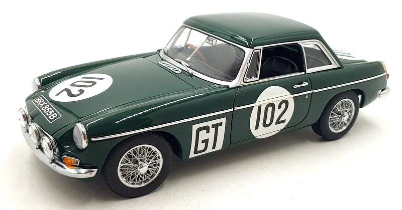 Autoart 1/18 Scale Diecast DC18924D - MG MGB MK II #102 - Green