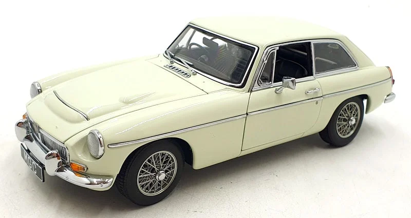 Autoart 1/18 Scale Diecast DC24924R - MG MGC GT - White/Cream