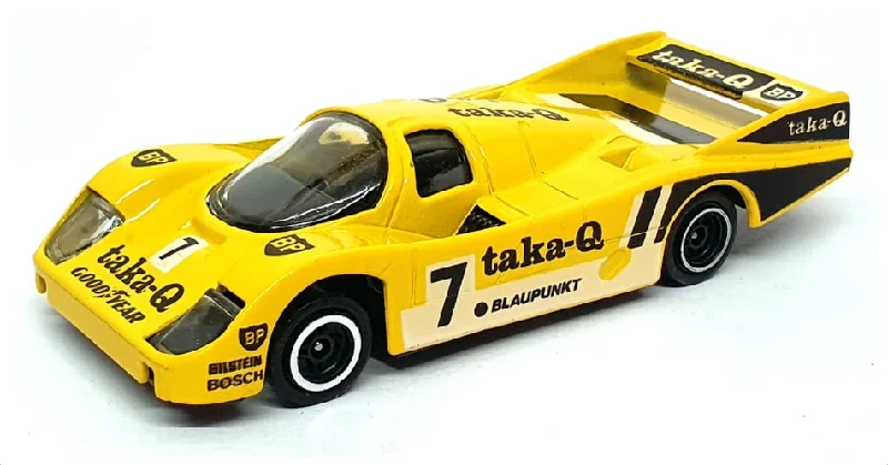 Corgi Appx 11cm Long Diecast C100/2 - Porsche 956 Race Car #7 - Yellow