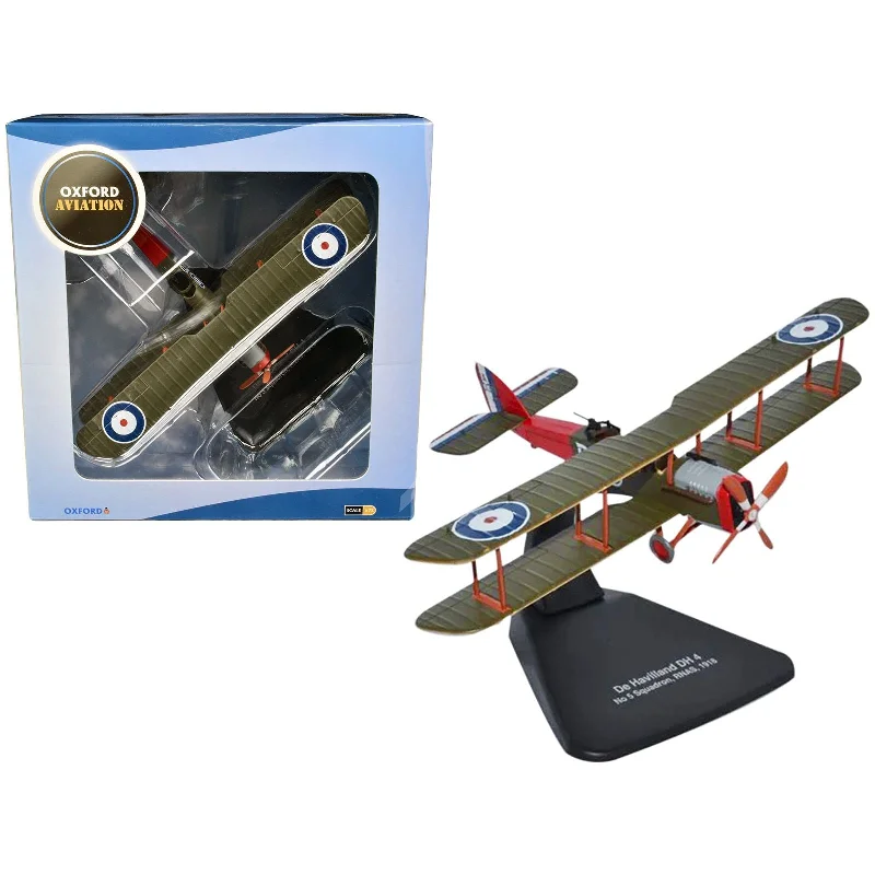 De Havilland DH4 Bomber Plane "5 Squadron Royal Naval Air Service" (1918) "Oxford Aviation" Series 1/72 Diecast Model Airplane by Oxford Diecast De Havilland DH4 Bomber Plane "5 Squadron Royal Naval Air Service" (1918) "Oxford Aviation" Series 1/72 Diecast Model Airplane by Oxford Diecast