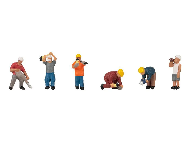 Faller 155612 N Gauge On the Construction Site (6) Figure Set