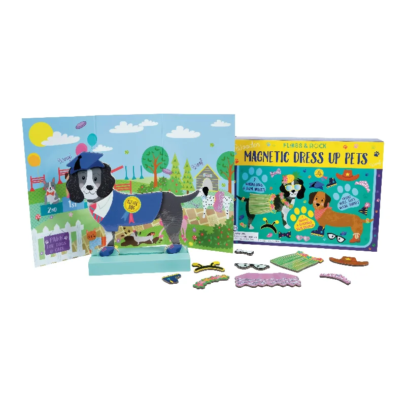 Floss & Rock Wooden Magnetic Dress Up - Pets