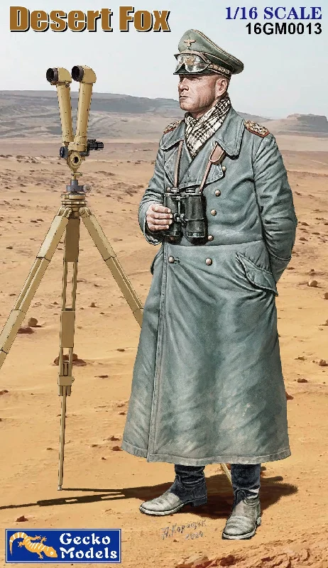 Gecko 1/16 WW2 German Desert Fox figure, kit included the trench periscope