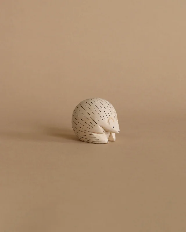 Handmade Tiny Wooden Forest Animals - Hedgehog
