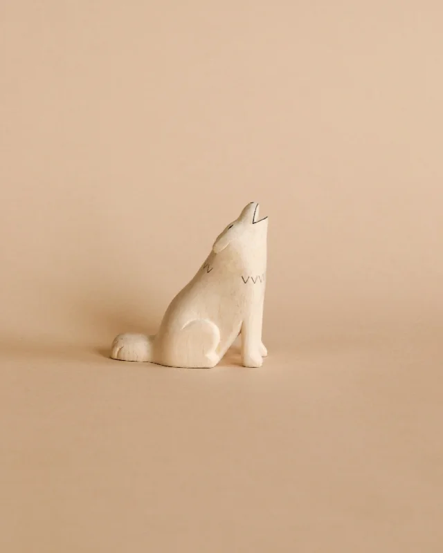 Handmade Wooden Wolf
