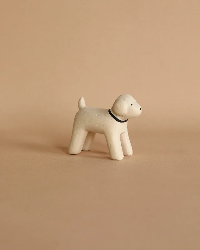 Handmade Tiny Wooden Farm Animals - Poodle
