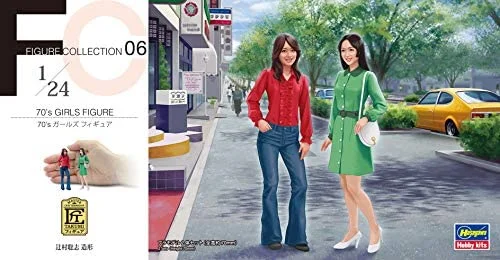 Hasegawa 1:24 70's Girl Figures x 2