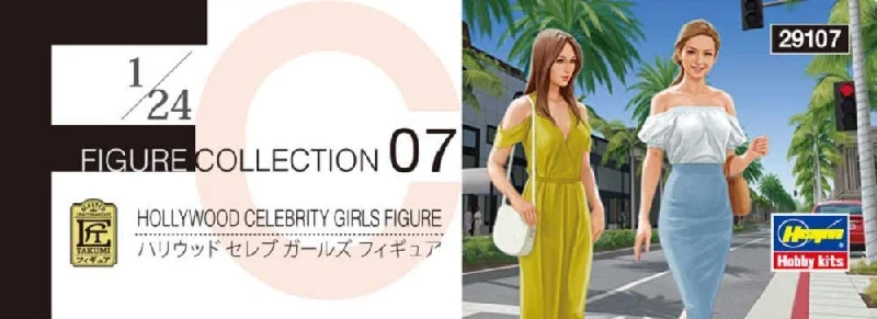 Hasegawa 1:24 Hollywood Celebrity Girl Figures x 2