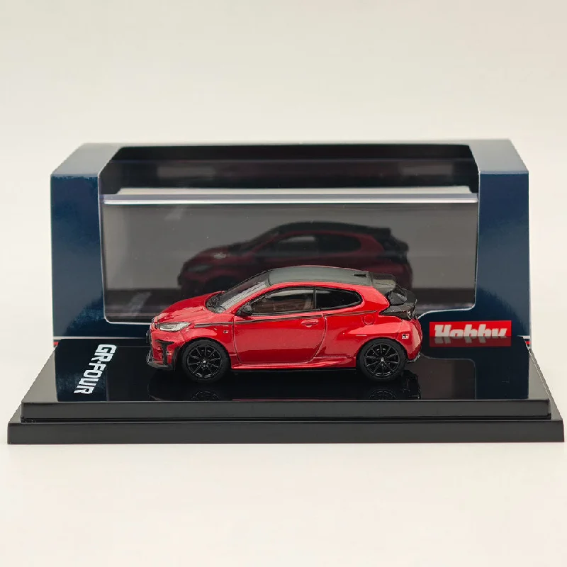 Hobby Japan 1:64 Toyota GR-Four YARIS RZ High performance GR Parts Emotional Red ll HJ642024GR Diecast Models Car Collection
