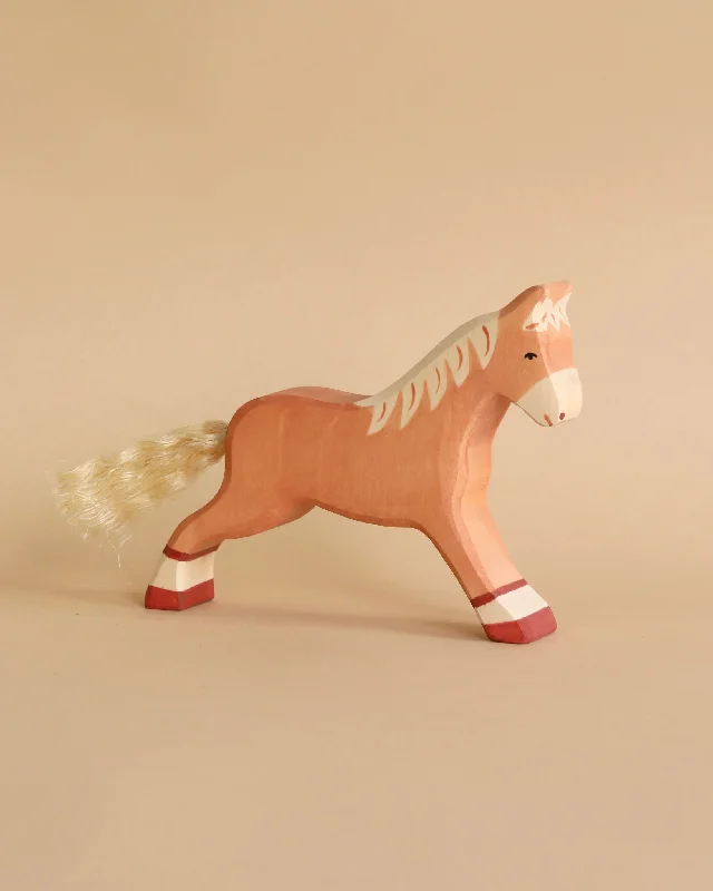 Holztiger Horse, Running, Light Brown