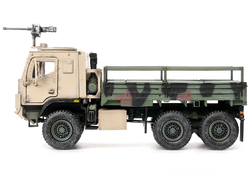 M1083 MTV (Medium Tactical Vehicle) Armored Cab Cargo Truck with Turret NATO Camouflage "US Army" "Armor Premium" Series 1/72 Diecast Model by Panzerkampf M1083 MTV (Medium Tactical Vehicle) Armored Cab Cargo Truck with Turret NATO Camouflage "US Army" "Armor Premium" Series 1/72 Diecast Model by Panzerkampf