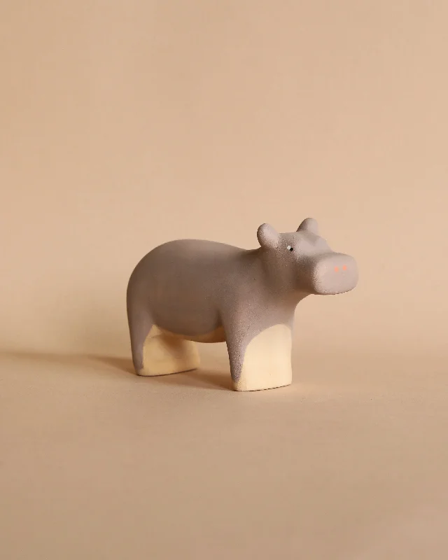 Handmade Wooden Hippo