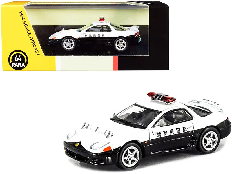Mitsubishi GTO RHD (Right Hand Drive) Japanese Police White and Black 1/64 Diecast Model Car by Paragon Mitsubishi GTO RHD (Right Hand Drive) Japanese Police White and Black 1/64 Diecast Model Car by Paragon