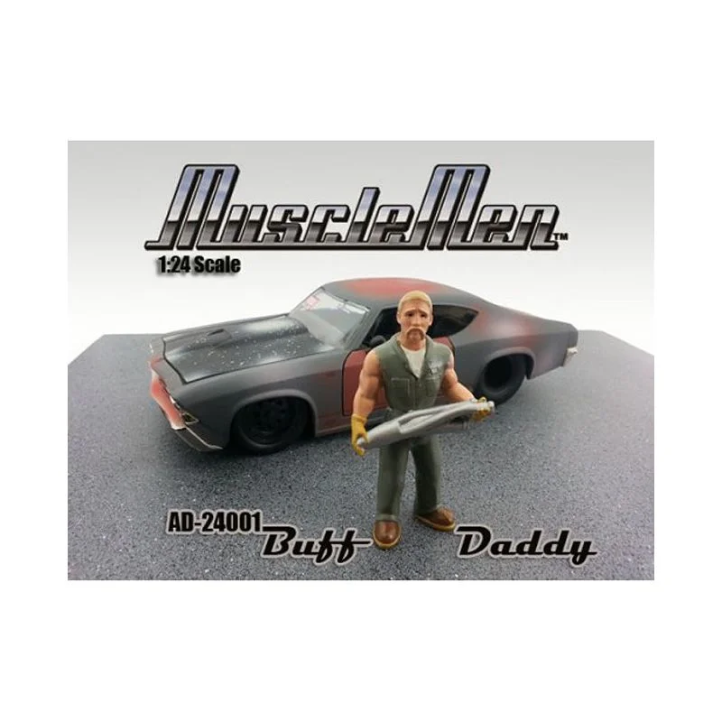 Musclemen Buff Daddy Figure For 1:24 Diecast Model Car by American Diorama