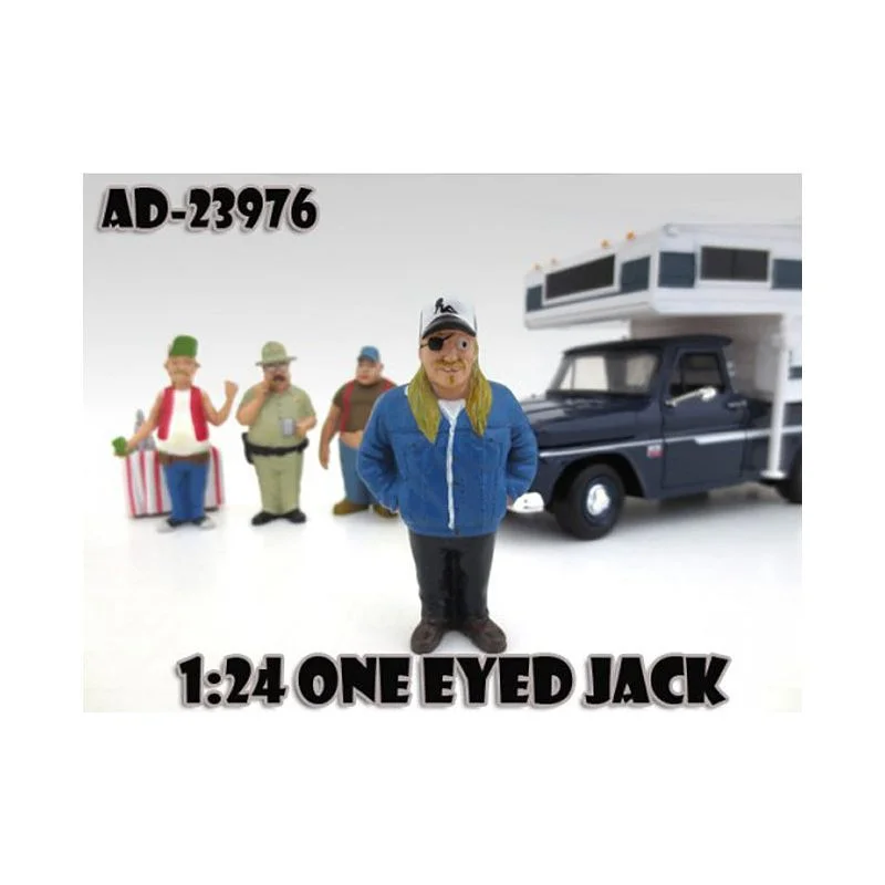 One Eyed Jack "Trailer Park" Figure For 1:24 Diecast Model Cars by American Diorama