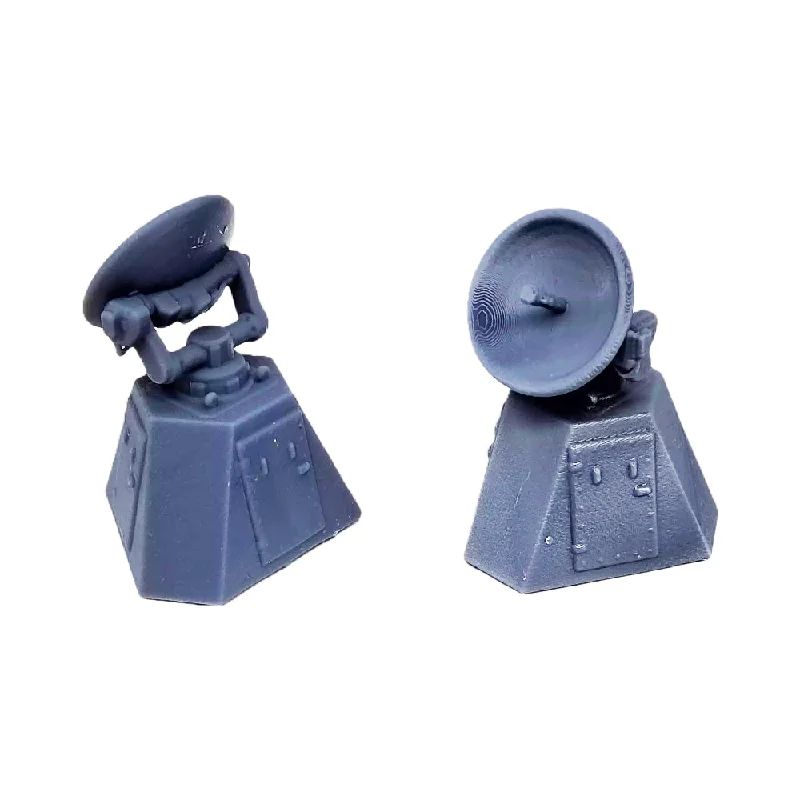 Outland Models Scenery Miniature Parabolic Antenna w Control Room x2 1:64 S Scale