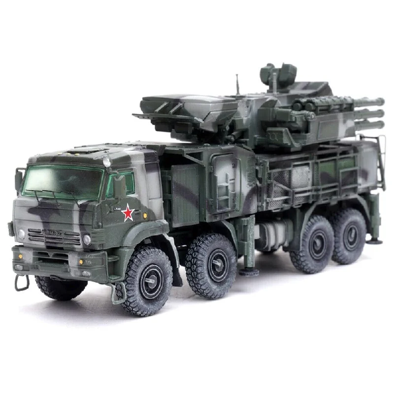 Pantsir S1 96K6 Self-Propelled Air Defense Weapon System Tri-Color Camouflage "Russia's Armed Forces" "Armor Premium" Series 1/72 Diecast Model by Panzerkampf Pantsir S1 96K6 Self-Propelled Air Defense Weapon System Tri-Color Camouflage "Russia's Armed Forces" "Armor Premium" Series 1/72 Diecast Model by Panzerkampf