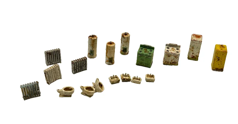 Plumbing & Appliance Set - Resin Detail Parts HO Scale