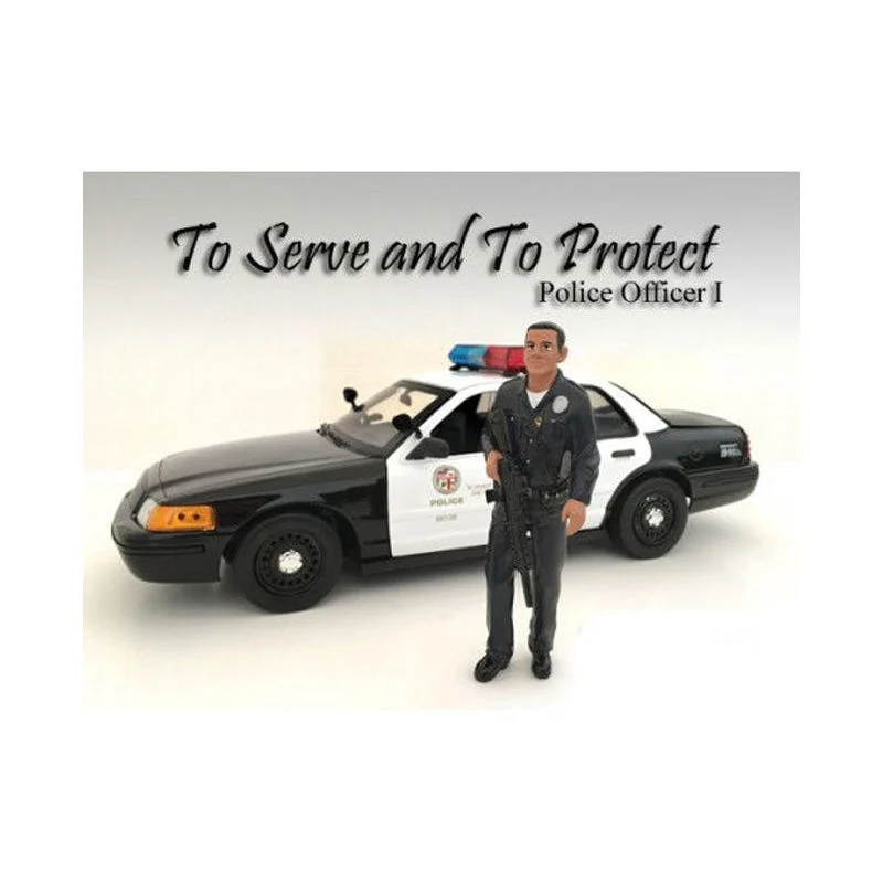 Police Officer I Figure For 1:18 Scale Models by American Diorama