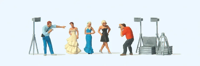 Preiser Fashion Shoot (5) Exclusive Figure Set PR10789