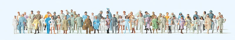 Preiser Passengers/Passers By (60) Figure Set PR79251