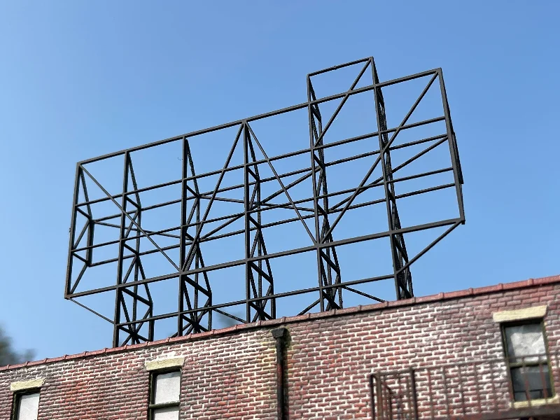 ROOFTOP BILLBOARD FRAME  A - HO Scale Kit