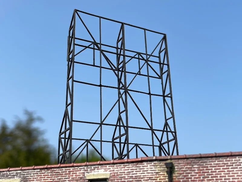 ROOFTOP BILLBOARD FRAME  B - HO Scale Kit