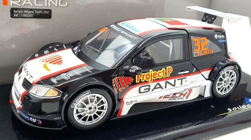 Solido 1/18 Scale Diecast 11800300 - Renault Megane Trophy 2007 #32 Petiz