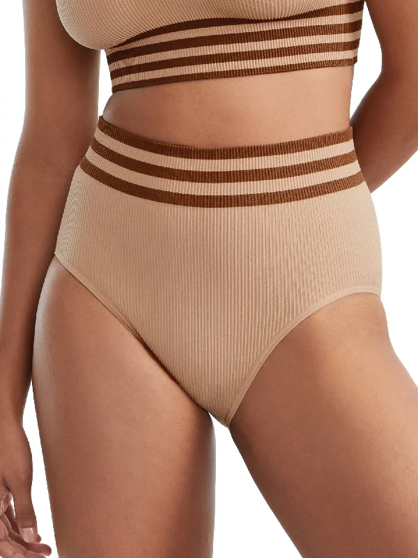 Bare Women's The Ribbed Seamless High-Waist Brief