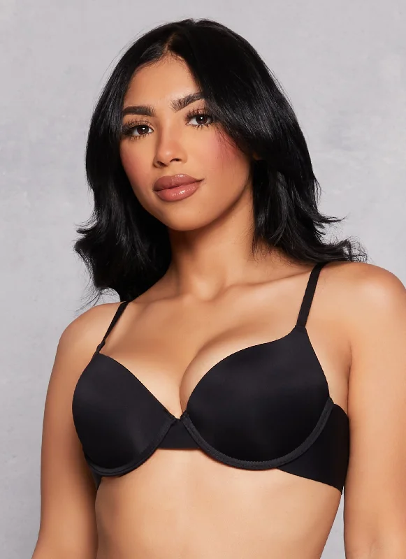 Solid Basic Plunge Bra