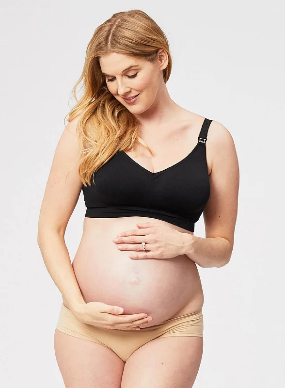 Cake Maternity: Popping Candy Nursing Bralette Black