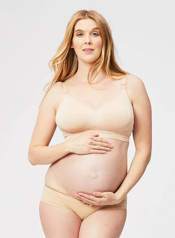 Cake Maternity: Popping Candy Nursing Bralette Beige