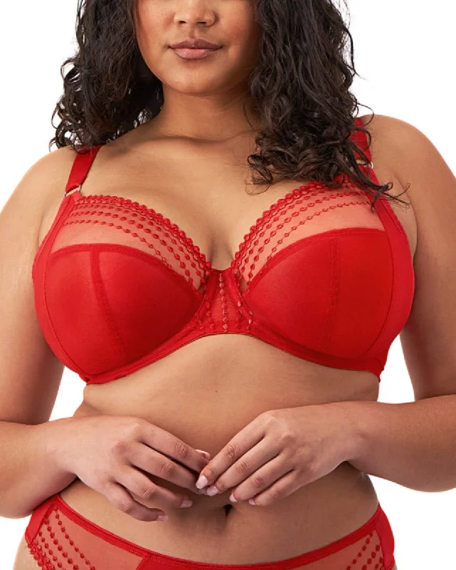 Elomi Matilda Haute Red Unlined Plunge Bra 8900