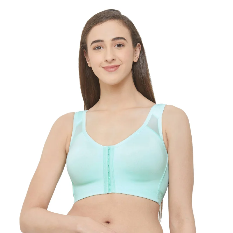 Front Closure Full Coverage Non Padded Non Wired Bra-CB-334