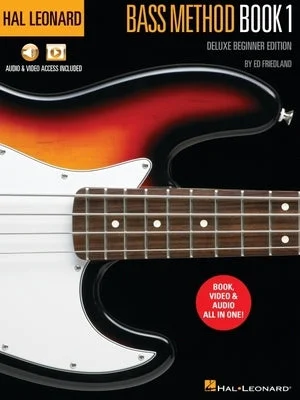 Hal Leonard Bass Method Book 1 - Deluxe Beginner Edition with Access to Audio Examples and Video Lessons Online by Ed Friedland Hal Leonard Bass Method Book 1 - Deluxe Beginner Edition with Access to Audio Examples and Video Lessons Online by Ed Friedland