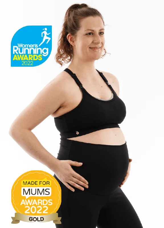 High Impact  Maternity and Feeding Sports Bra Black