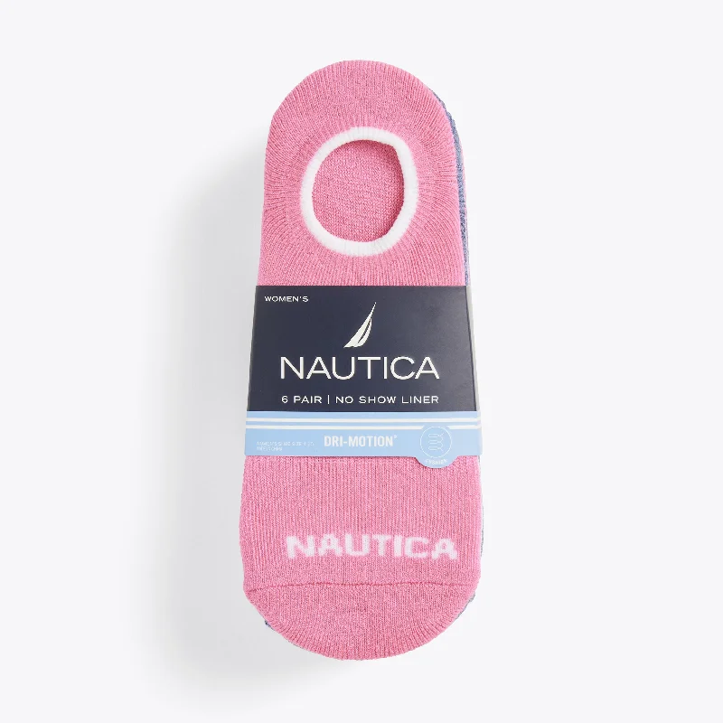 Nautica Womens Stretch Liner Socks, 6-Pack