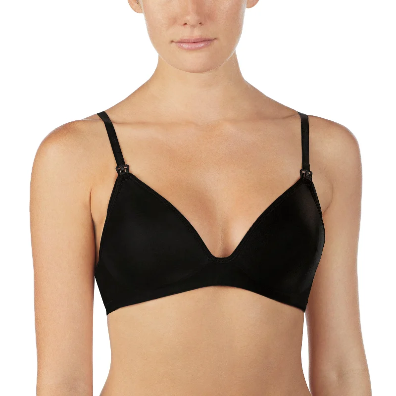 On Gossamer Next To Nothing Micro Black Wireless Nursing Bra G3191