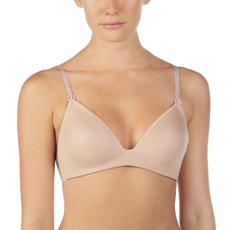 On Gossamer Next To Nothing Micro Champagne Wireless Nursing Bra G3191